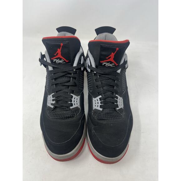 Air Jordan 4 (IV) : 2019 Black/Fire‎ Red/Cement Grey : Size 13 NO BOX main image 5